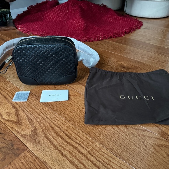 GUCCI Black Leather Bree Crossbody Bag. Brand new. - Picture 1 of 9